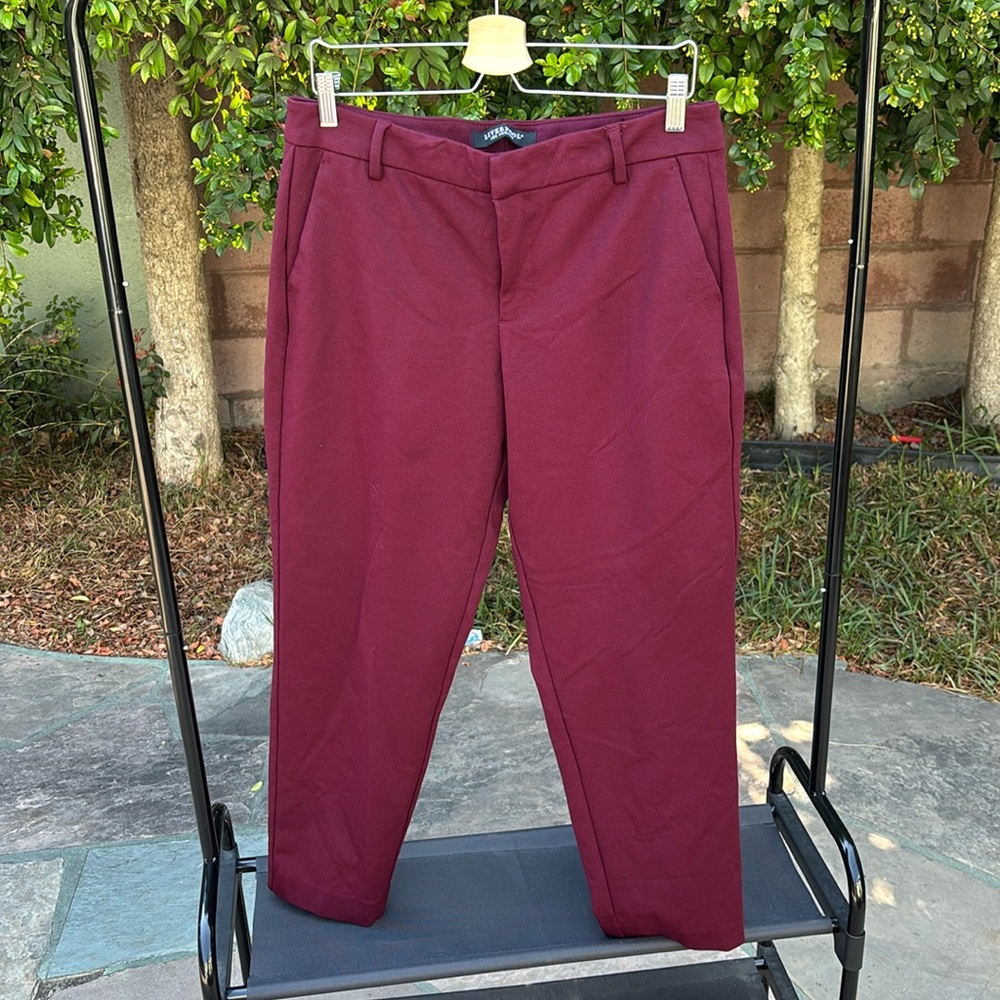 Liverpool Los Angeles Burgundy Pants Women’s 12/31